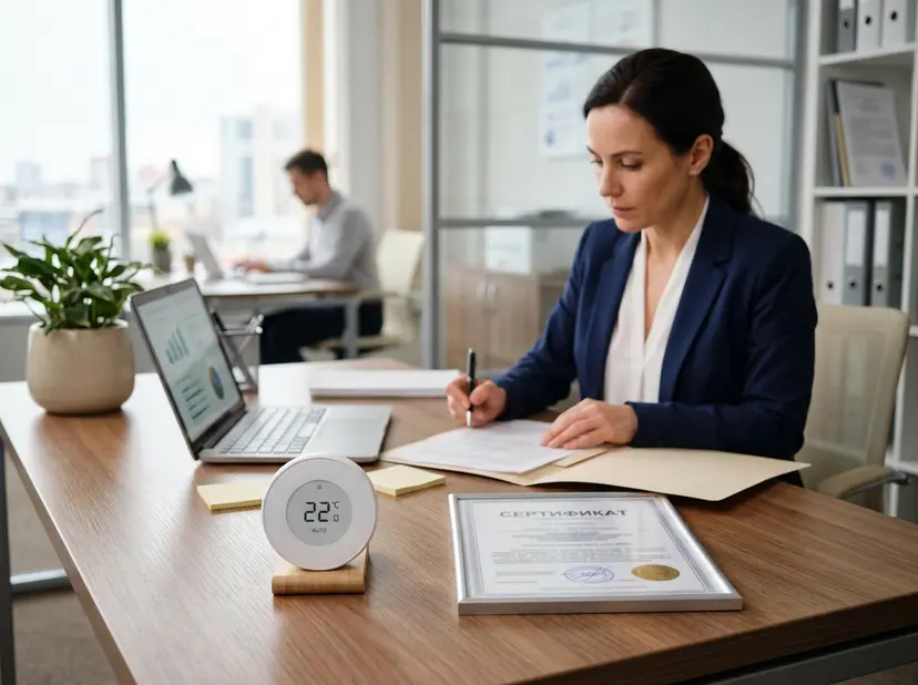 Сертификат на термостаты